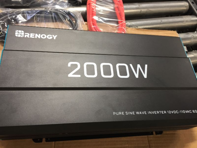 Photo 5 of 
Renogy 2000W Pure Sine Wave Inverter 12V DC to 120V AC Converter for Home, RV, Truck, Off-Grid Solar Power Inverter 12V to 110V with Built-in 5V/2.1A USB Port, AC Hardwire Port, Remote Controller
