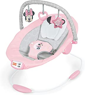 Photo 1 of Bright Starts Minnie Mouse Rosy Skies Cradling Bouncer with Vibrating Seat & Melodies , Pink , 23x19x23 Inch (Pack of 1)
