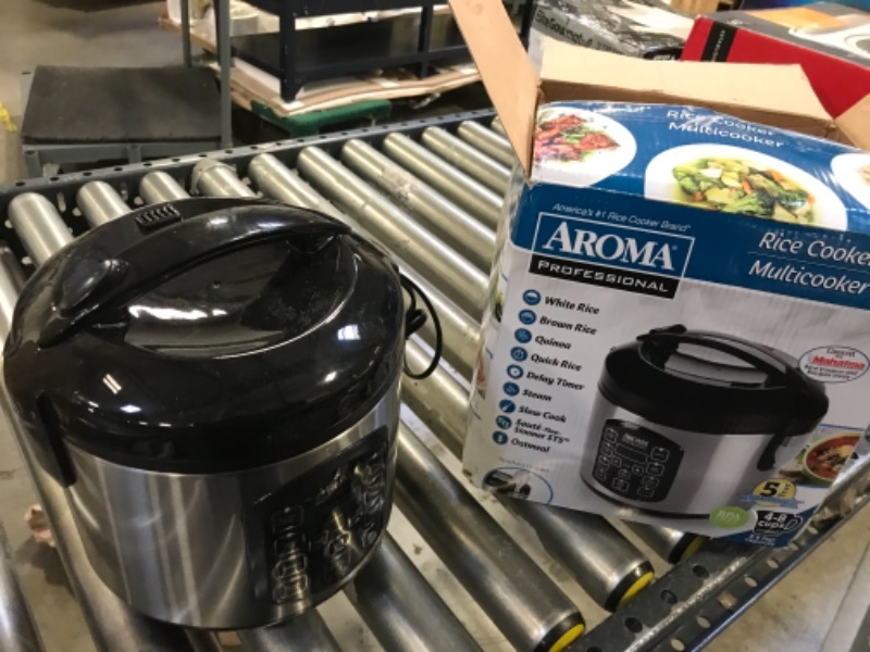 Photo 2 of Aroma Housewares ARC-954SBD Rice Cooker, 4-Cup Uncooked 2.5 Quart, Professional Version