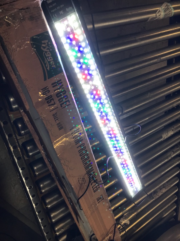 Photo 1 of Hygger Auto On Off LED Aquarium Light Extendable 12-17 Inches 7 Colors Sunrise Sunset Full Spectrum Light Fixture for Freshwater Planted Tank Build in Timer