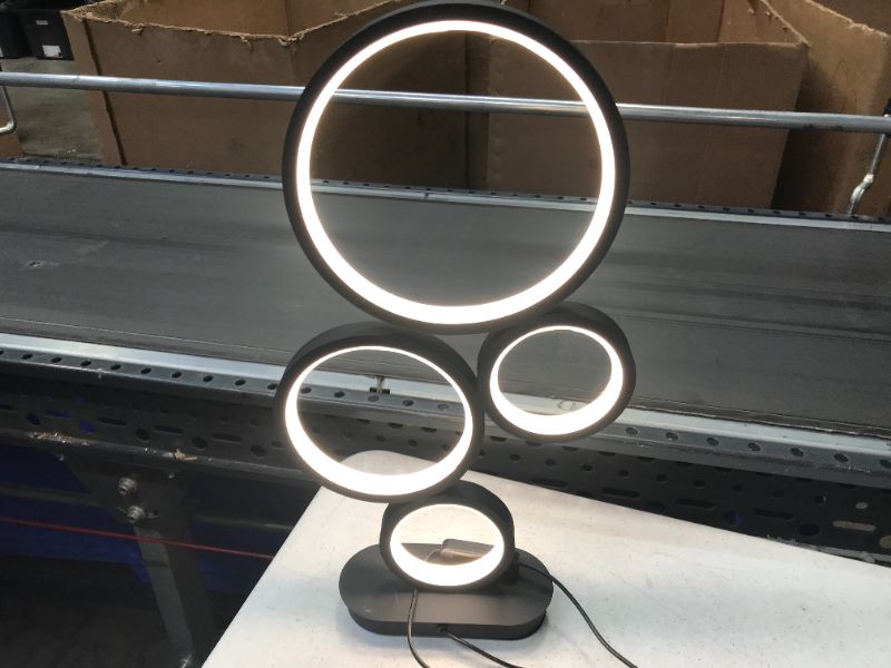 Photo 1 of 4-Circle LED Table Lamp  
