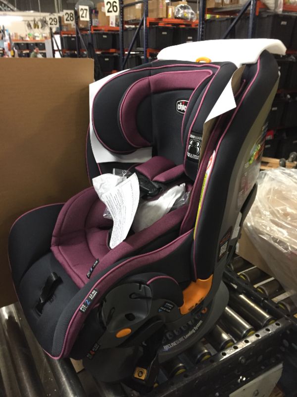 Photo 1 of Chicco Fit4 4-In-1 Convertible Car Seat, Carina (Navy/Purple)
