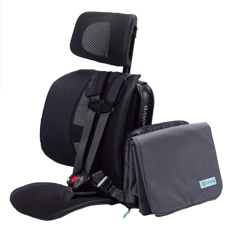 Photo 1 of WAYB Pico Travel Car Seat with Carrying Bag - Lightweight, Portable, Foldable - Perfect for Airplanes, Rideshares, and Road Trips - Forward Facing for Kids 22-50 lbs. and 30-45”
