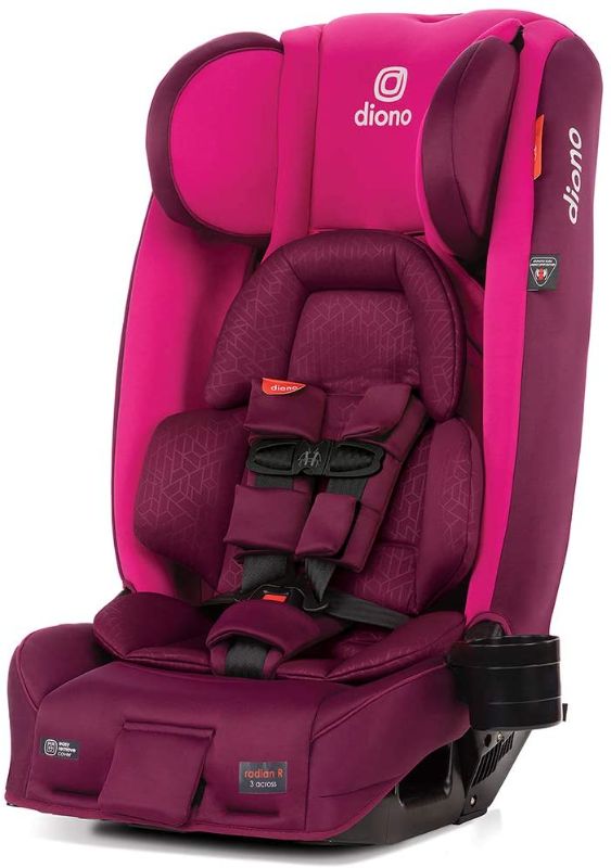 Photo 1 of Diono Radian 3RXT, 4-in-1 Convertible Car Seat, Extended Rear and Forward Facing, Steel Core, 10 Years 1 Car Seat, Ultimate Safety and Protection, Slim Fit 3 Across, Purple Plum
