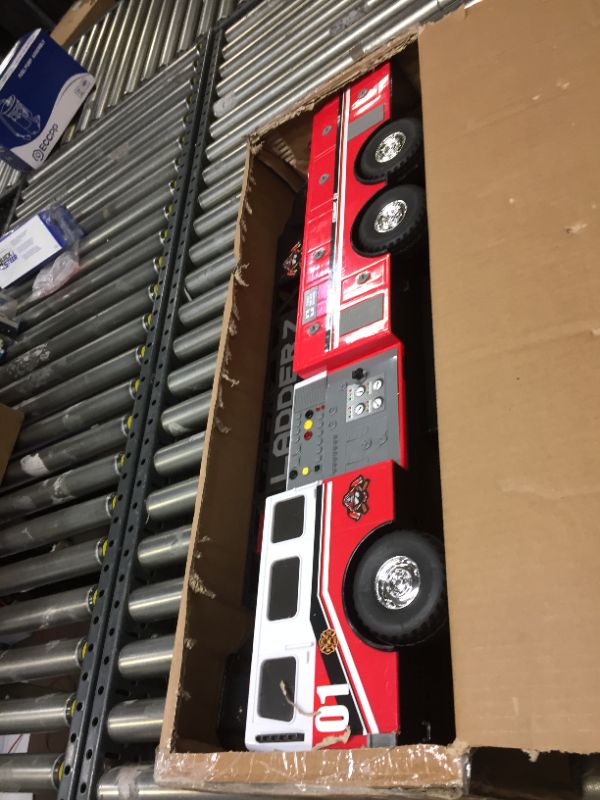 Photo 1 of MIGHTY FLEET Motorized FIRE Ladder Truck Firetruck Toy
