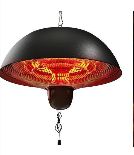 Photo 1 of 1500 Watt Electric Hanging Patio Heater
