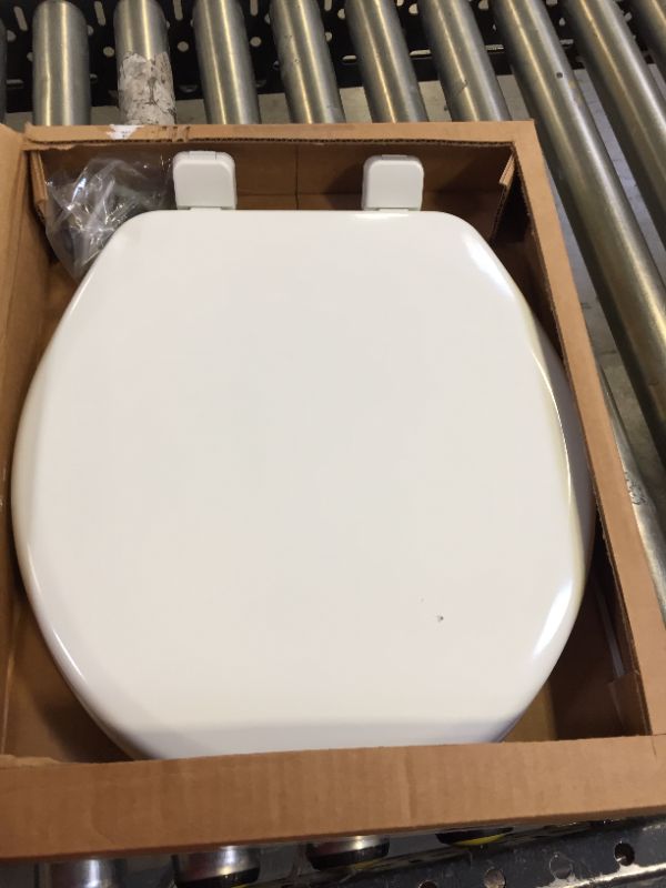 Photo 3 of Mayfair  Slow Close Round  White  Molded Wood  Toilet Seat