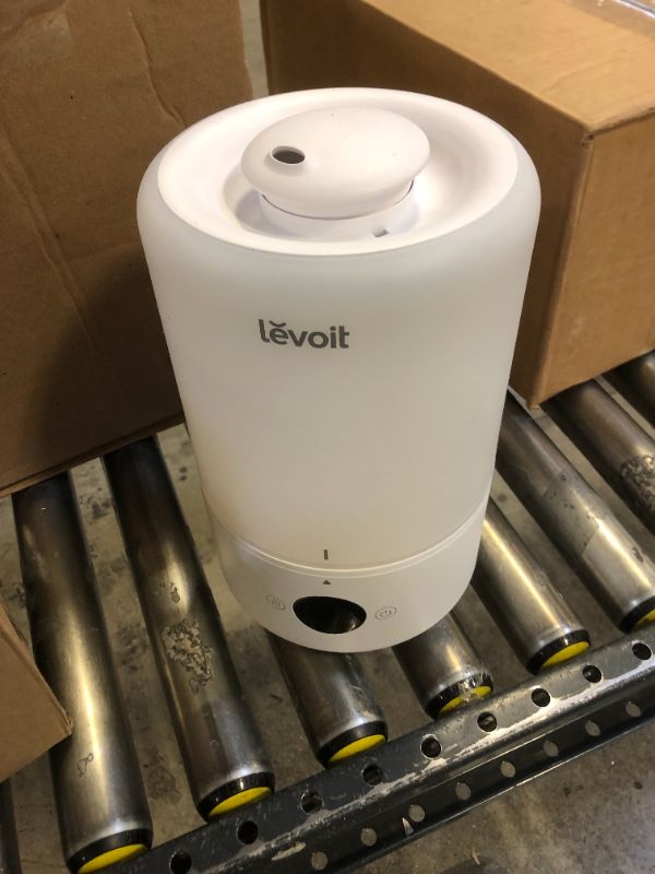 Photo 3 of LEVOIT Humidifiers for Bedroom, Cool Mist Top Fill for Baby Nursery Kids and Plants with Essential Oils, Ultrasonic, Smart Control with Constant Humidity, Super Quiet, Easy Clean, BPA Free, 3L, White
