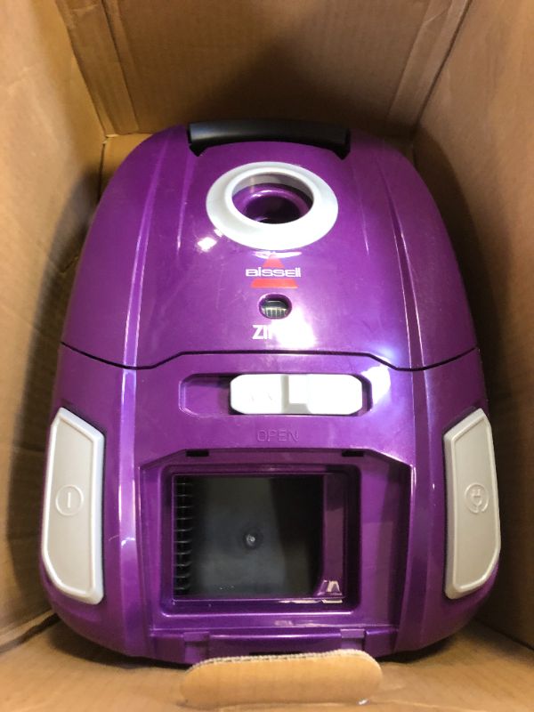 Photo 2 of Bissell 2154 Zing Bagged Canister Vacuum, Purple

