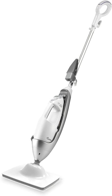 Photo 1 of LIGHT 'N' EASY Multi-Functional steam mop Steamer for Cleaning Hardwood Floor Cleaner for Tile Grout Laminate Ceramic, 7688ANW, White
