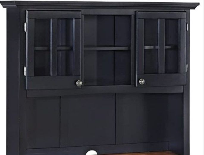 Photo 1 of Homestyles Black Oak Wood Top Buffet Server and Hutch
