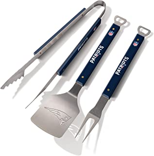 Photo 1 of YouTheFan NFL 3-Piece Spirit Series BBQ Grill Set: 18" Stainless Steel Sportula (Spatula), Fork & Tongs with 2 Bottle Openers
