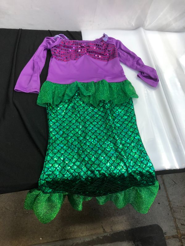 Photo 1 of LITTLE GIRLS MERMAID DRESS SIZE LARGE