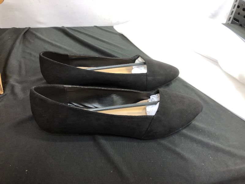 Photo 1 of Ataiwee Women's Wide Width Flat Shoes - Pointy Toe Suede Slip On Ballet Flats SIZE 12
