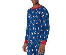 Photo 1 of Men's Knit Pajama Top, Christmas Critter, SIZE Large