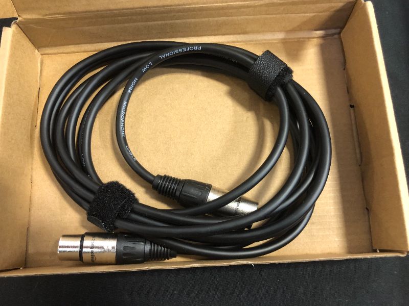Photo 2 of AmazonBasics XLR Male to Female Microphone Cable - 10 Feet
