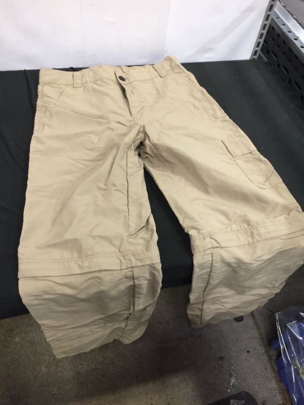 Photo 1 of BOYS X LARGE (10-12YEARS) KHAKI 2 IN 1 PANTS WITH ZIP SHORTS