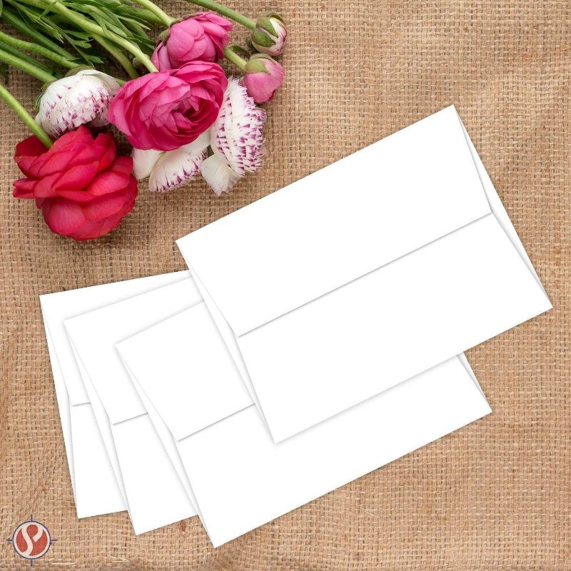 Photo 1 of A2 White Envelopes (4 3/8" x 5 3/4") Fits 4.25 x 5.5 Inch Bulk Pack of 250 Envelopes
