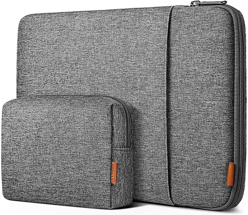 Photo 1 of Inateck 16 Inch Case Sleeve 360° Protection Compatible with MacBook Pro 16 Inch 2019/2021 MacBook Pro 15 Inch 2013-2015/MacBook Pro 15 2016-2019/Surface Book 2/Surface Laptop 3, Gray
