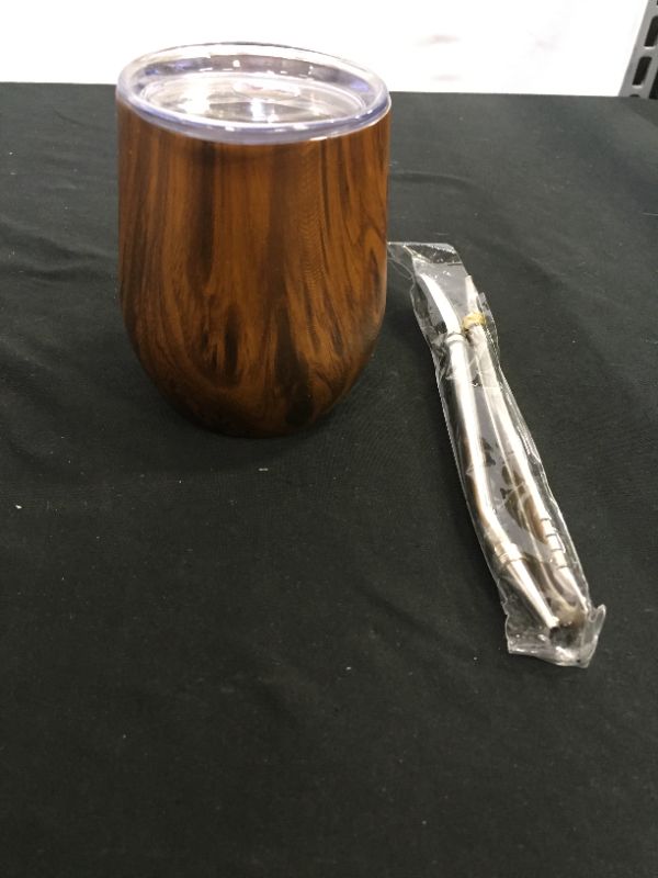 Photo 1 of BALIBETOV Modern Mate Cup And Bombilla Set (Yerba Mate Cup) -Yerba Mate Set includes Double Walled 18/8 Stainless Steel Mate Tea Cup, Two Bombilla Mate (Straw) and a Cleaning Brush (Wood, 12)
