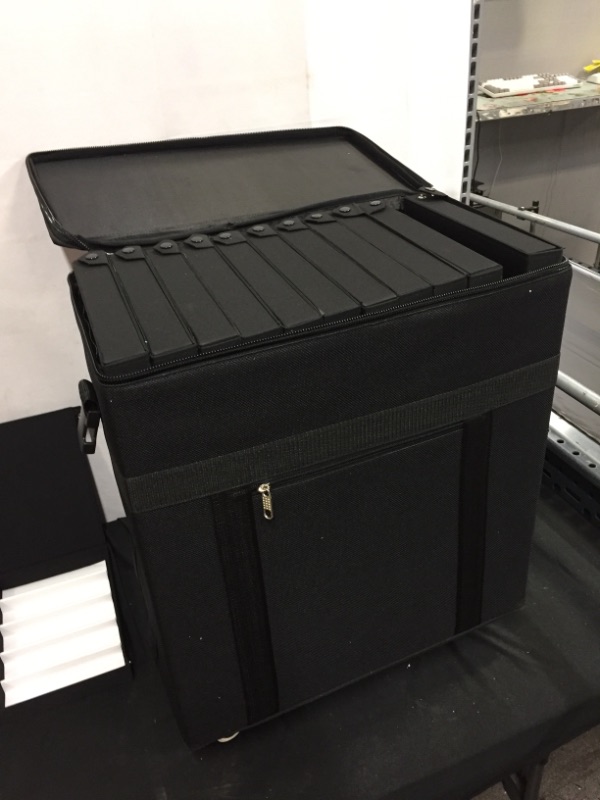 Photo 1 of 180 Pairs Foldable Eyeglasses Display Case Portable Sunglasses Trolley Box Case Optical Frames Case Suitcase Storage Travel Trolley Case Black USA Stock
