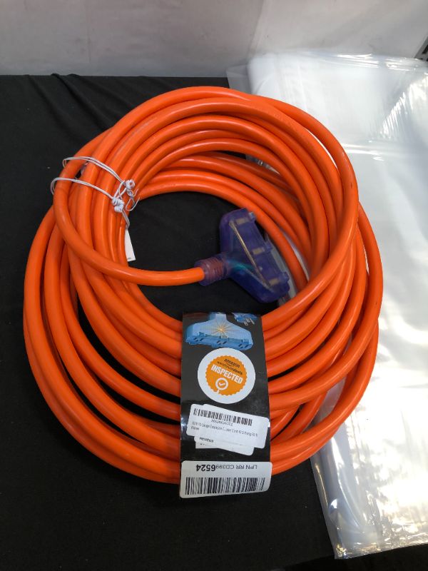 Photo 1 of 50 FT 10 GAUGE EXTENSION CORD HEAVY DUTY INDOOR OUTDOOR TRIPLE OUTLET EXTENSION CORD