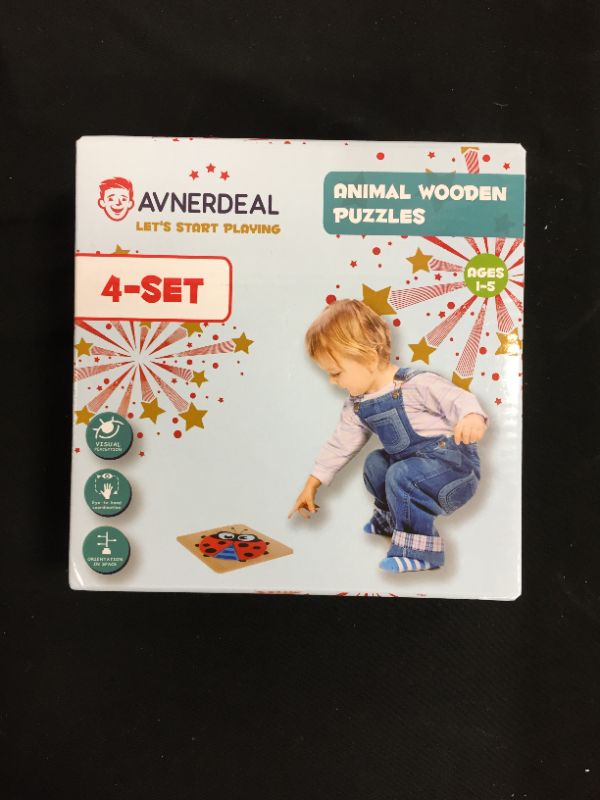 Photo 2 of AVNERDEAL WOODEN ANIMAL JIGSAW PUZZLES FOR TODDLERS