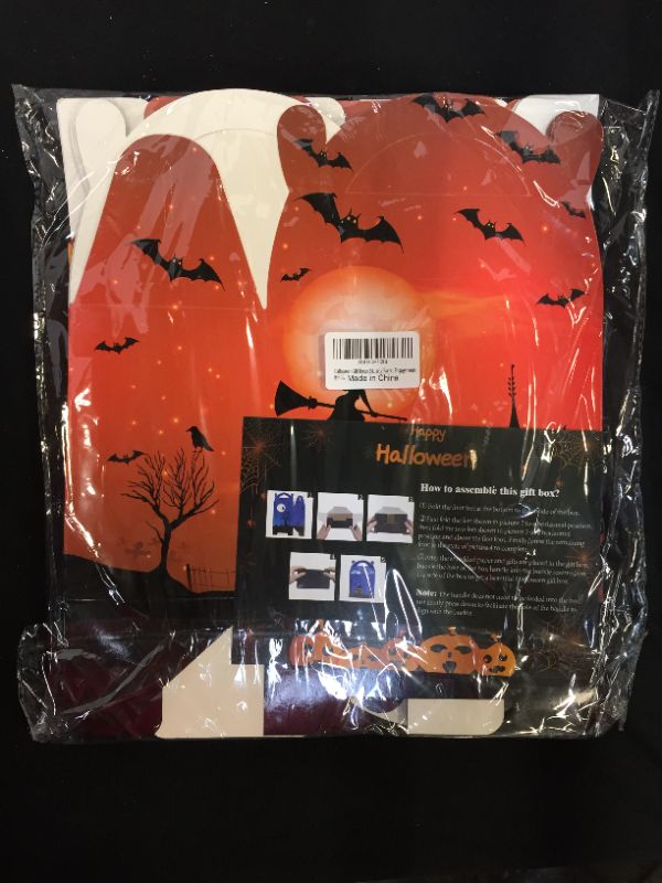 Photo 2 of 24 Pack Halloween Candy Boxes - Large Size Halloween Paper Treat Bags(7"x4"x6"), Halloween Party Favors, Halloween Snacks, Event Party Favor Supplies, Halloween Trick or Treat Bags
