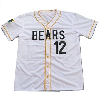 Photo 1 of borizcustoms Chico's Bail Bonds Bears Jersey Stitch Shirt Baseball Patch Sewn #12 Size 36 (X-SMALL-SMALL)
