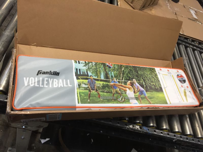 Photo 3 of Franklin Sports Volleyball Net and Ball Set — Includes 1 Net with Stakes, 1 Volleyball, and 1 Ball Pump with Needle — Starter, Family, Professional & Elite Sets
