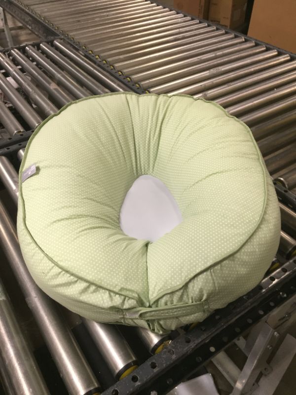 Photo 3 of Leachco Podster Sling-Style Infant Seat Lounger, Sage Pin Dot
