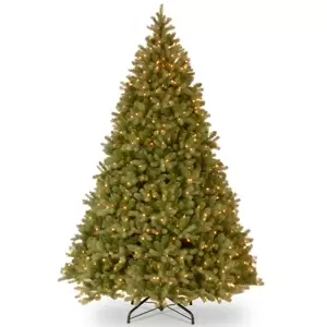 Photo 1 of 10 ft. FEEL-REAL® Downswept Douglas Fir Tree with Clear Lights
