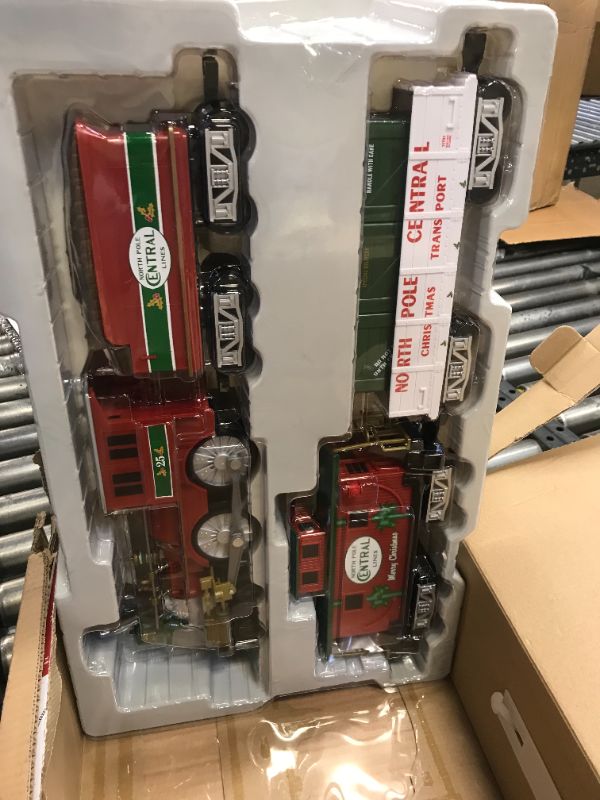 Photo 2 of Lionel Trains North Pole Central Ready to Play Battery Power Christmas Train Set, CONTROLLER DOES NOT WORK BUT SET IS NEW 