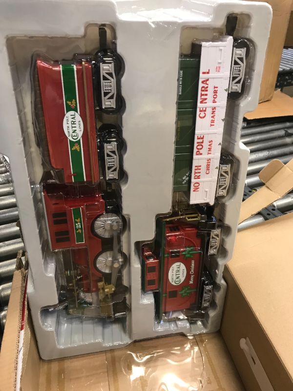 Photo 1 of Lionel Trains North Pole Central Ready to Play Battery Power Christmas Train Set, CONTROLLER DOES NOT WORK BUT SET IS NEW 