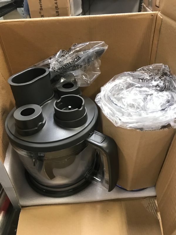 Photo 1 of Dash Chef Series Deluxe Immersion Hand Blender, 5 Speed Stick Blender with Stainless Steel Blades, Dough Hooks, Food Processor, Grate, Mash, Slice, Whisk Attachments and Recipe Guide Midnight