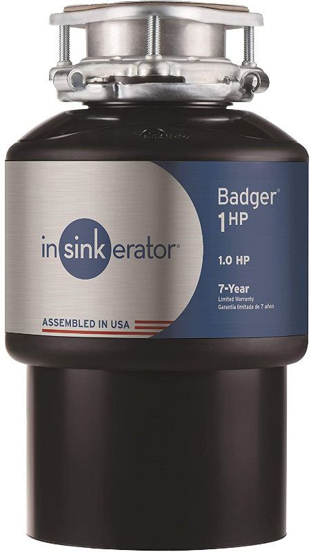 Photo 1 of InSinkErator 79024-ISE Garbage Disposal, Badger Continuous Feed, 1 HP, Black