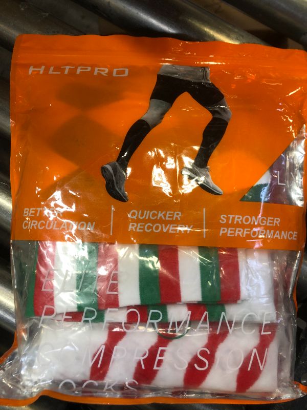 Photo 1 of HLTPRO Compression Socks for Women&Men 20-30mmhg Knee High Sock
SIZE L/XL
 3 PACK 