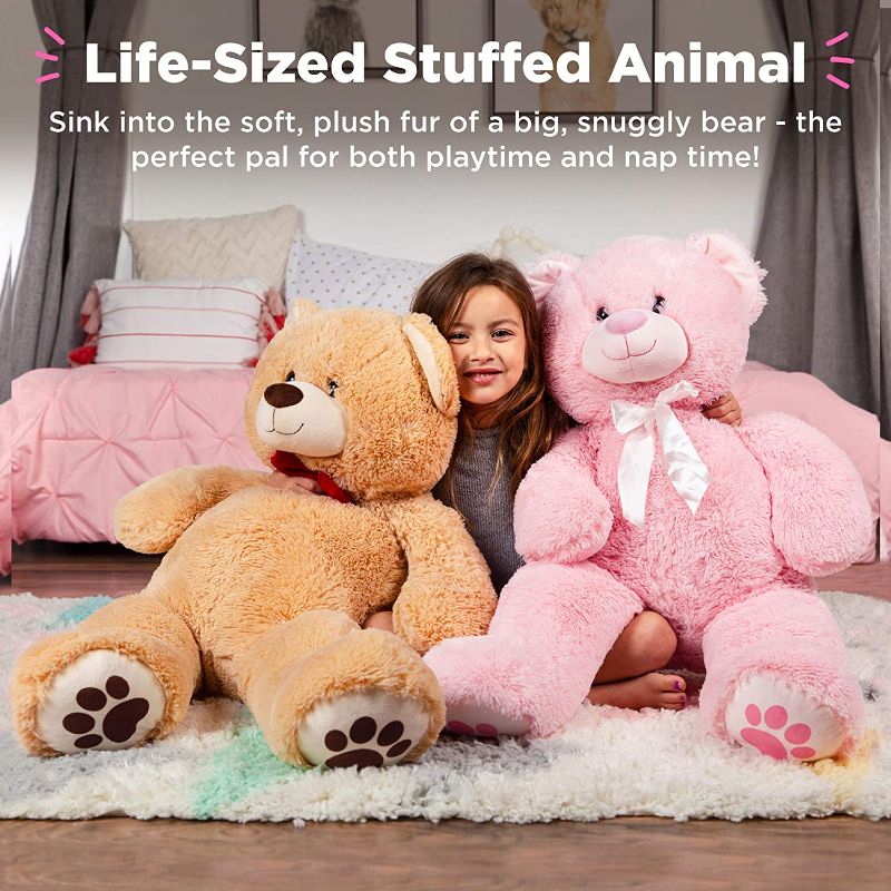 Photo 1 of 38in Giant Super Soft Plush Cuddly Teddy Bear Stuffed Animal Toy for Bedroom, Kids Playroom