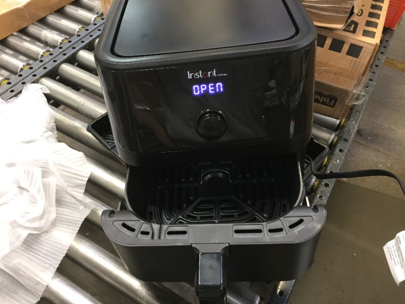 Photo 3 of Instant Vortex 5.7 Quart Air Fryer, Customizable Smart Cooking Programs, Digital Touchscreen and Non-Stick Air Fryer Basket, Black
