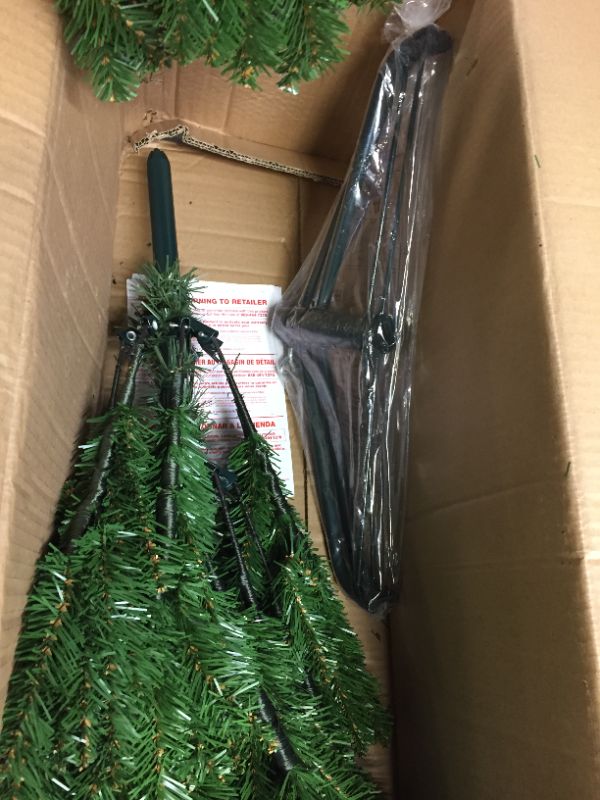 Photo 3 of 7.5ft National Christmas Tree Company Kingswood Fir Artificial Pencil Christmas Tree