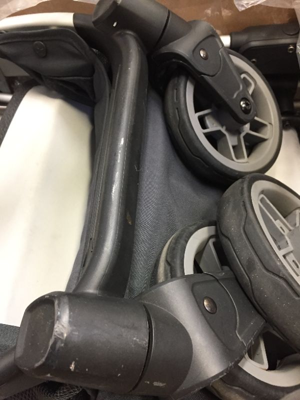 Photo 3 of 2018 UPPAbaby MINU Stroller - Jordan (Charcoal Melange/Silver/Black Leather), HEAVILY USED 