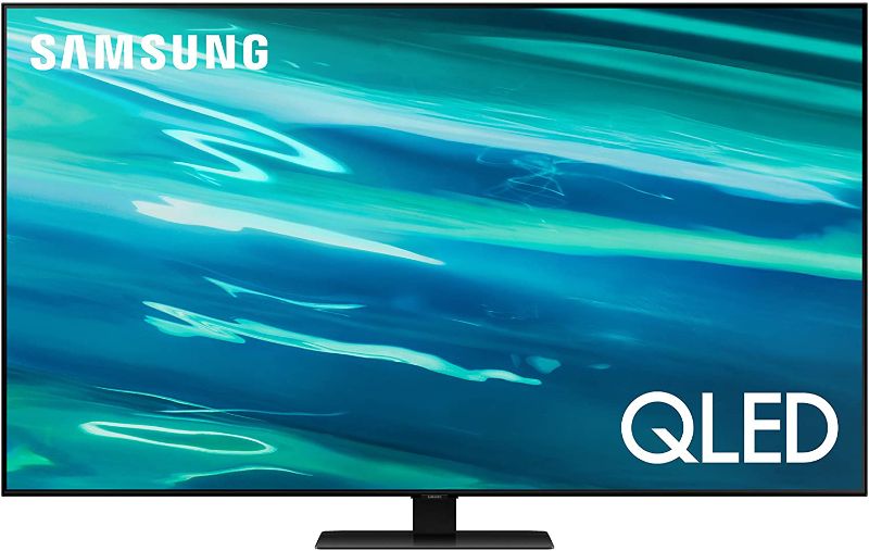 Photo 1 of SAMSUNG 65-Inch Class QLED Q80A Series - 4K UHD Direct Full Array Quantum HDR 12x Smart TV with Alexa Built-in and 6 Speaker Object Tracking Sound - 60W, 2.2.2CH (QN65Q80AAFXZA, 2021 Model)
