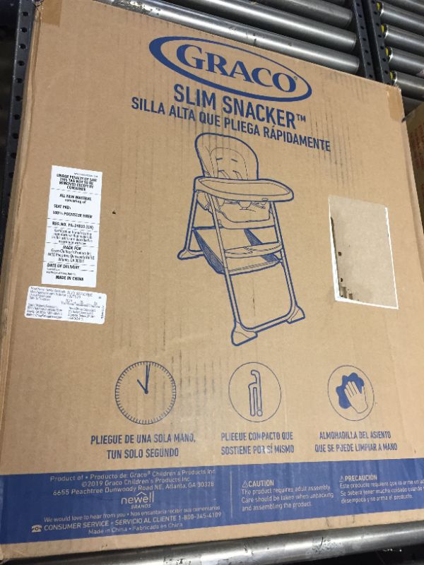 Photo 2 of Graco Slim Snacker High Chair, Ultra Compact High Chair,
