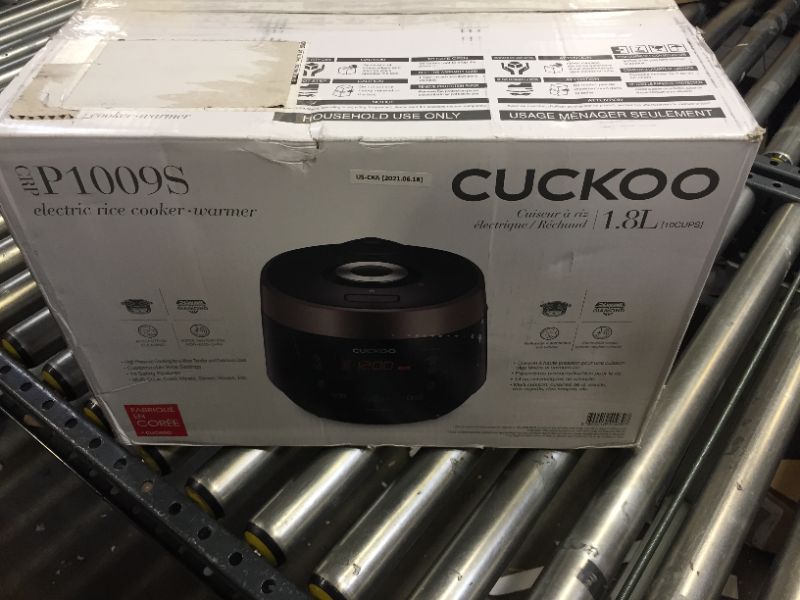 Photo 2 of  Cuckoo CRP-P1009S 10 Cups Electric Pressure Rice Cooker, 120v, Black