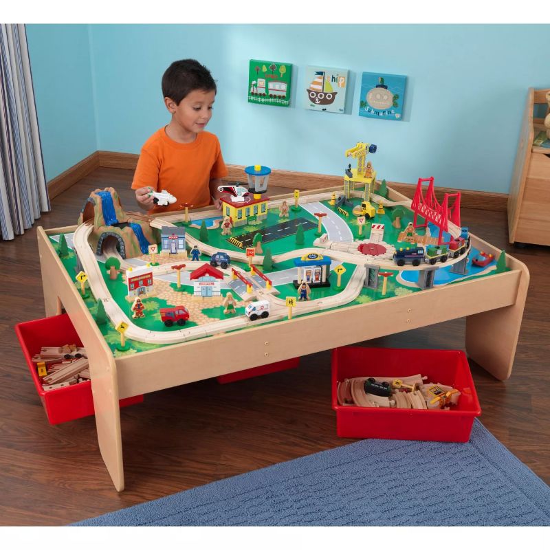 Photo 1 of KidKraft - WATERFALL MOUNTAIN TRAIN SET & TABLE