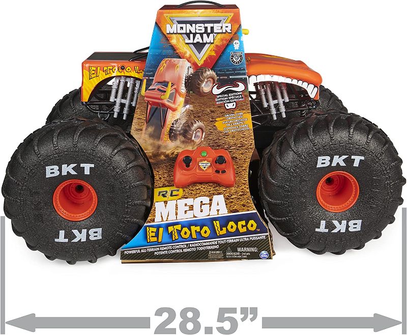 Photo 1 of Monster Jam, Official MEGA El Toro Loco, All-Terrain Remote Control Monster Truck for Boys Kids and Adults, 1:6 Scale
