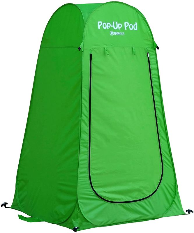 Photo 1 of GigaTent Pop Up Pod Changing Room Privacy Tent – Instant Portable Outdoor Shower Tent, Camp Toilet, Rain Shelter for Camping & Beach – Lightweight & Sturdy, Easy Set Up, Foldable - with Carry Bag
