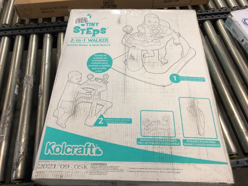 Photo 6 of Kolcraft Tiny Steps 2-in-1 Infant & Baby Activity Walker - Seated or Walk-Behind, Jubliee
