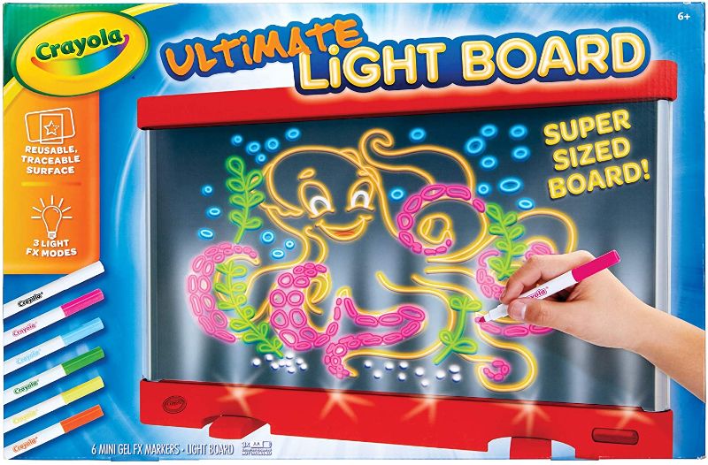 Photo 1 of Crayola Ultimate Light Board Red, Drawing Tablet, Gift for Kids, Age 6, 7, 8, 9
