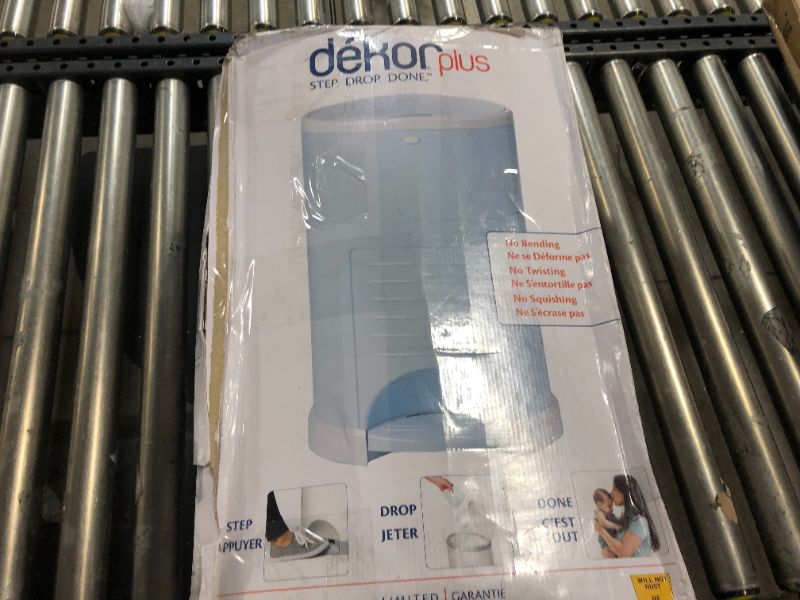 Photo 4 of Dekor Plus Hands-Free Diaper Pail | Soft Blue | Easiest to Use | Just Step – Drop – Done | Doesn’t Absorb Odors | 20 Second Bag Change | Most Economical Refill System |Great for Cloth Diapers
